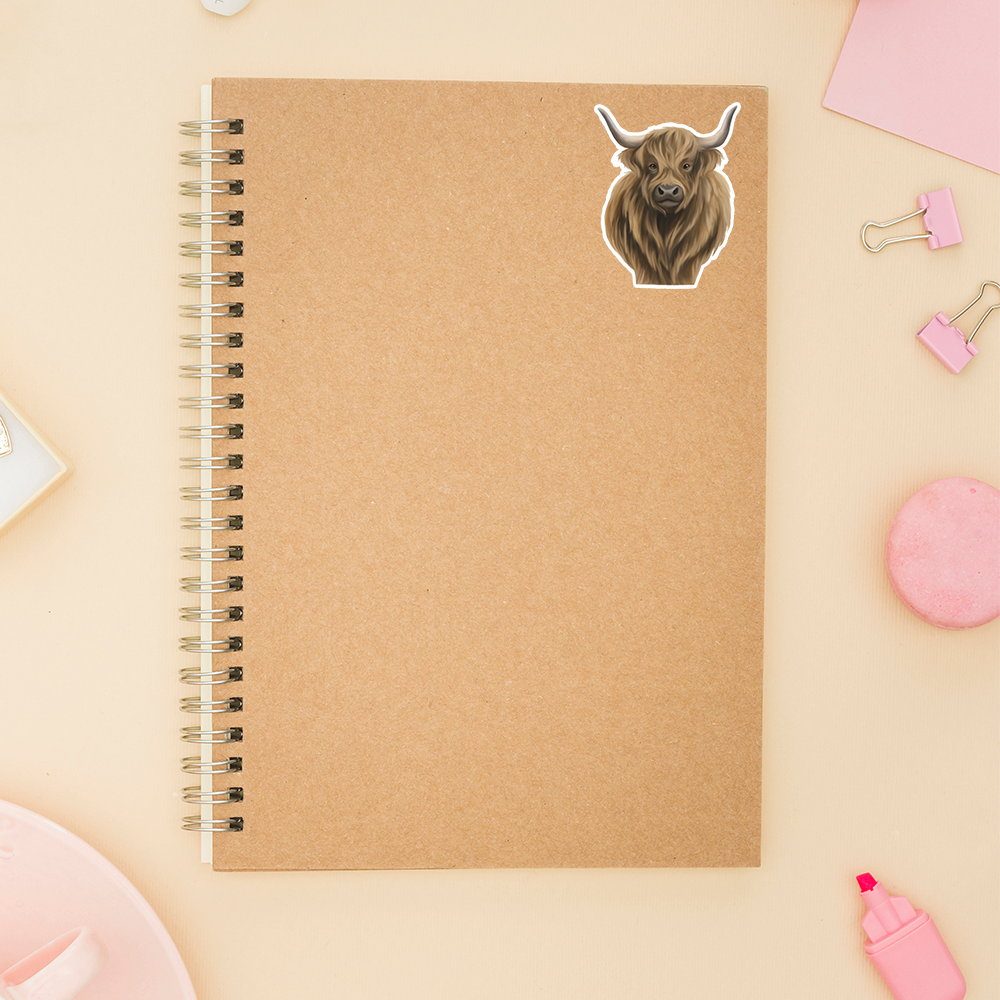 Highland Cow Sticker