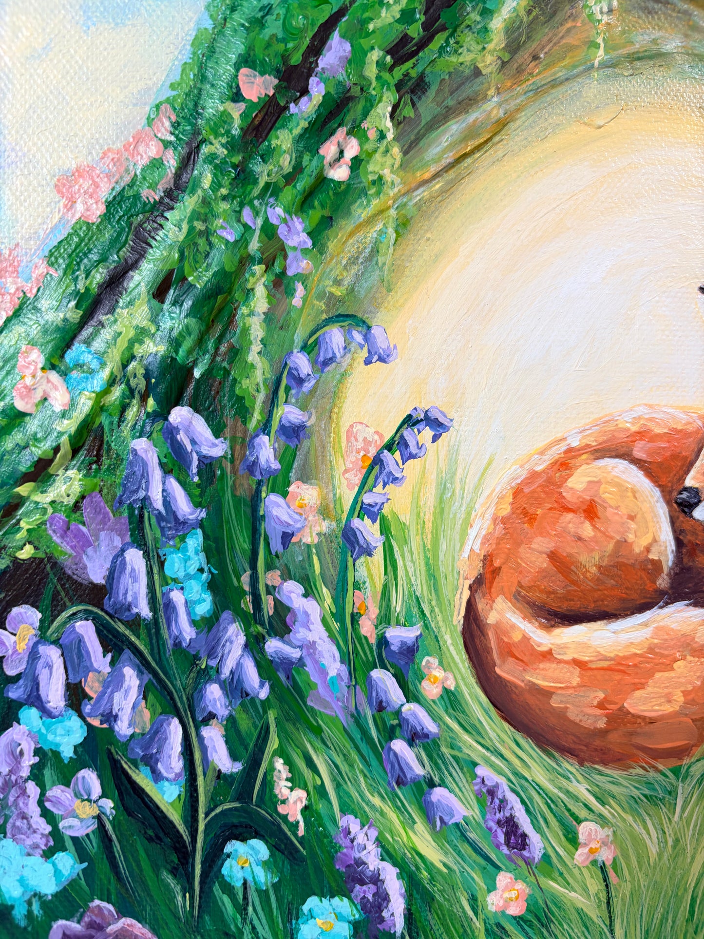 ‘Where I Am Safe’ – Original Mixed Media Textured Art on Canvas 40cmx30cm