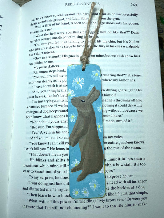 Bunny Hand Painted Bookmark