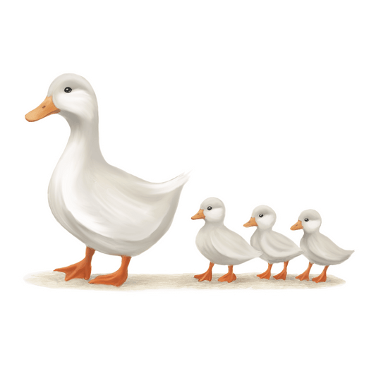 Ducks In A Row Sticker