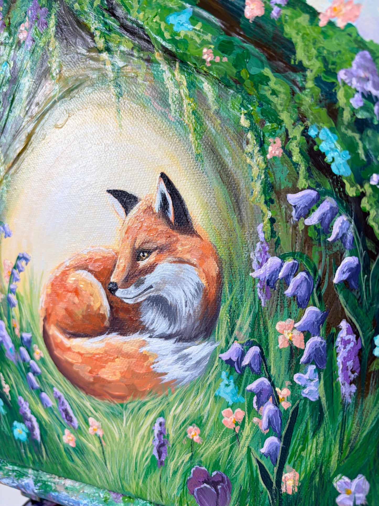 ‘Where I Am Safe’ – Original Mixed Media Textured Art on Canvas 40cmx30cm