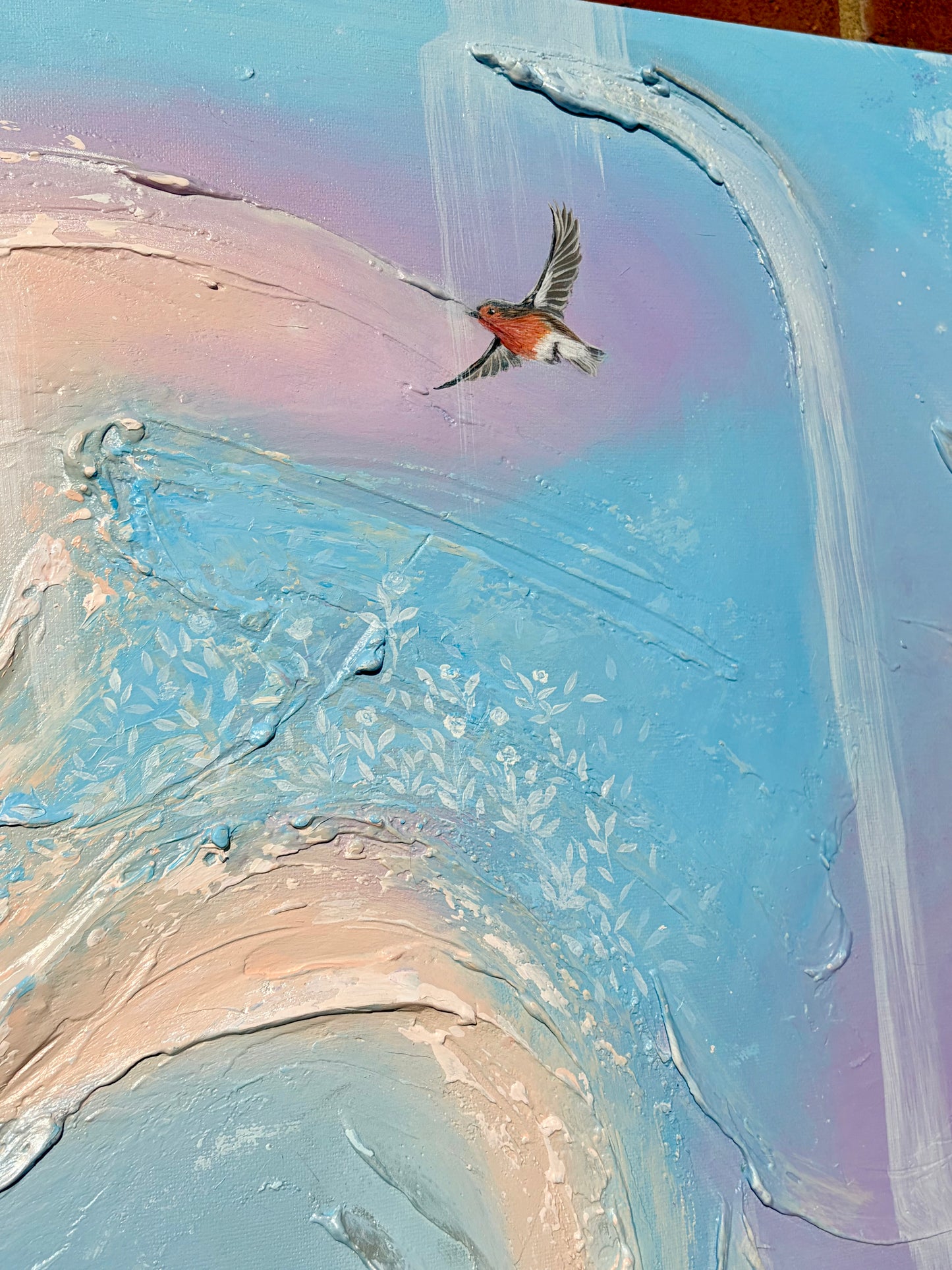 'Still, I Am With You' – Original Mixed Media Textured Art on Canvas (910mm x 610mm)