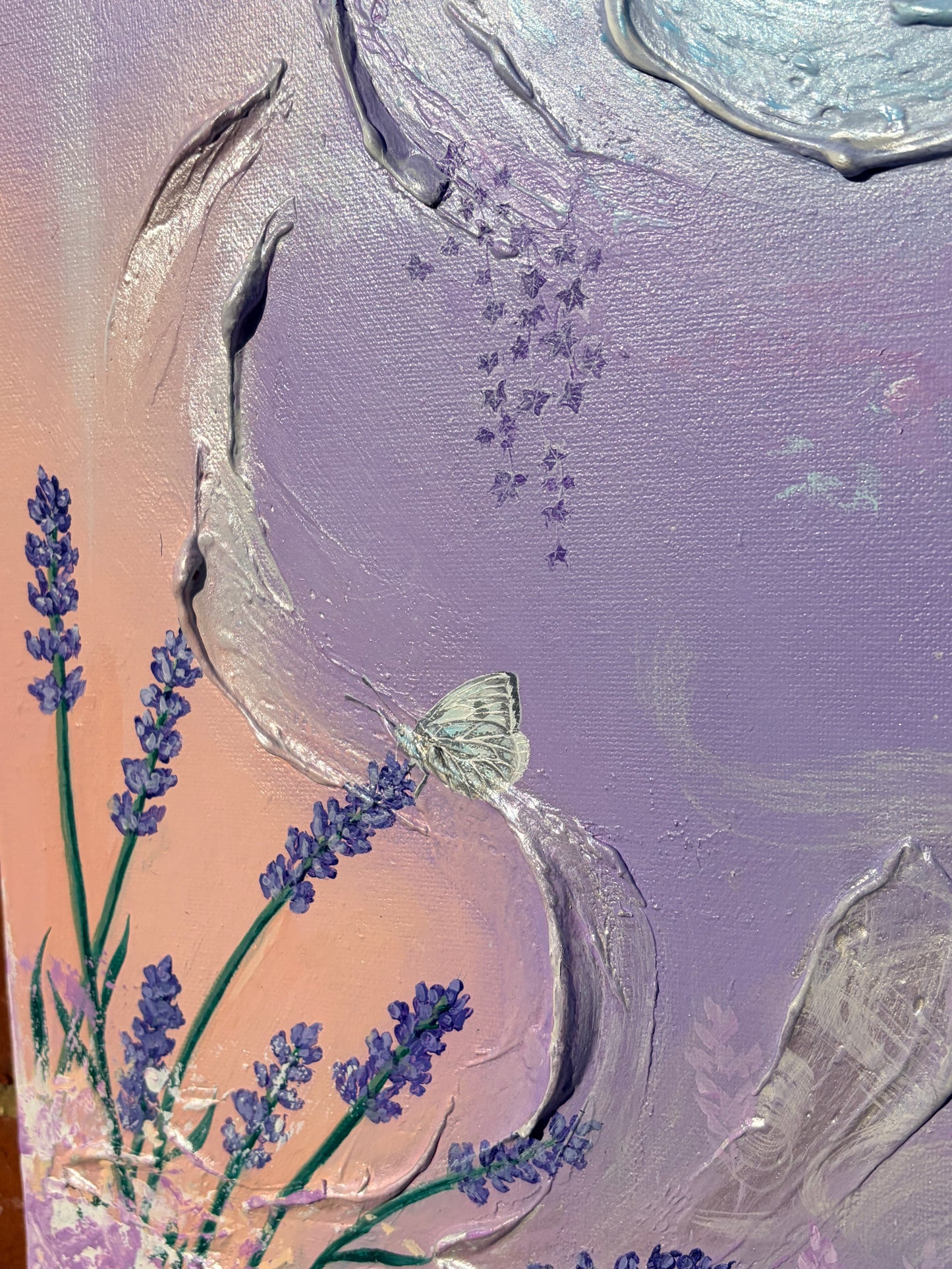 'Still, I Am With You' – Original Mixed Media Textured Art on Canvas (910mm x 610mm)