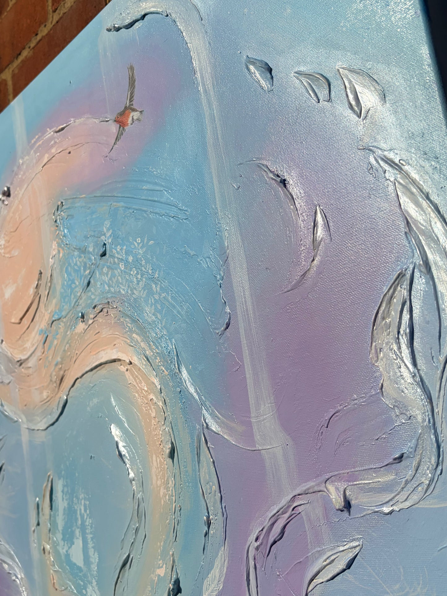 'Still, I Am With You' – Original Mixed Media Textured Art on Canvas (910mm x 610mm)