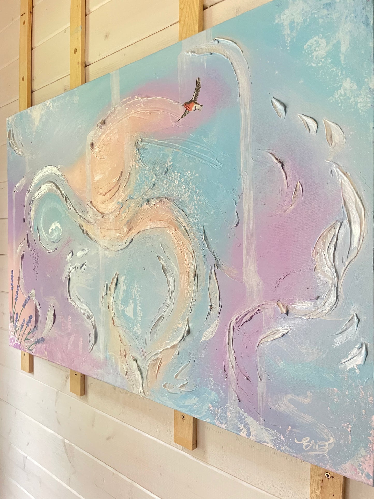 'Still, I Am With You' – Original Mixed Media Textured Art on Canvas (910mm x 610mm)