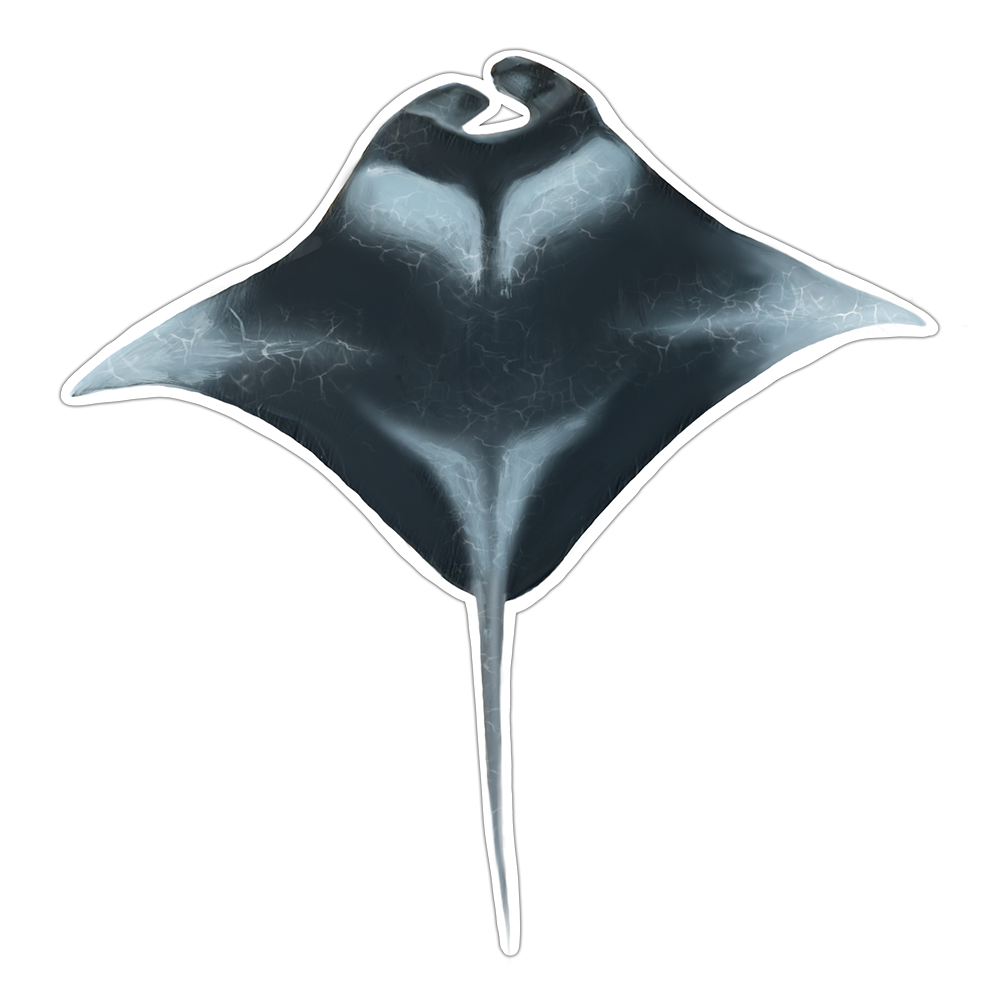 Manta Ray Sticker