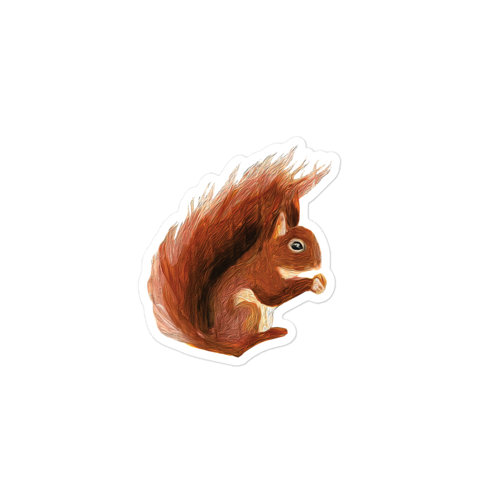 Red Squirrel Sticker