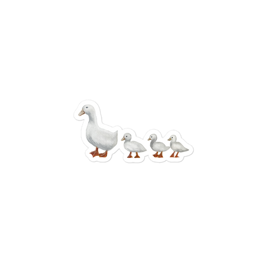 Ducks In A Row Sticker