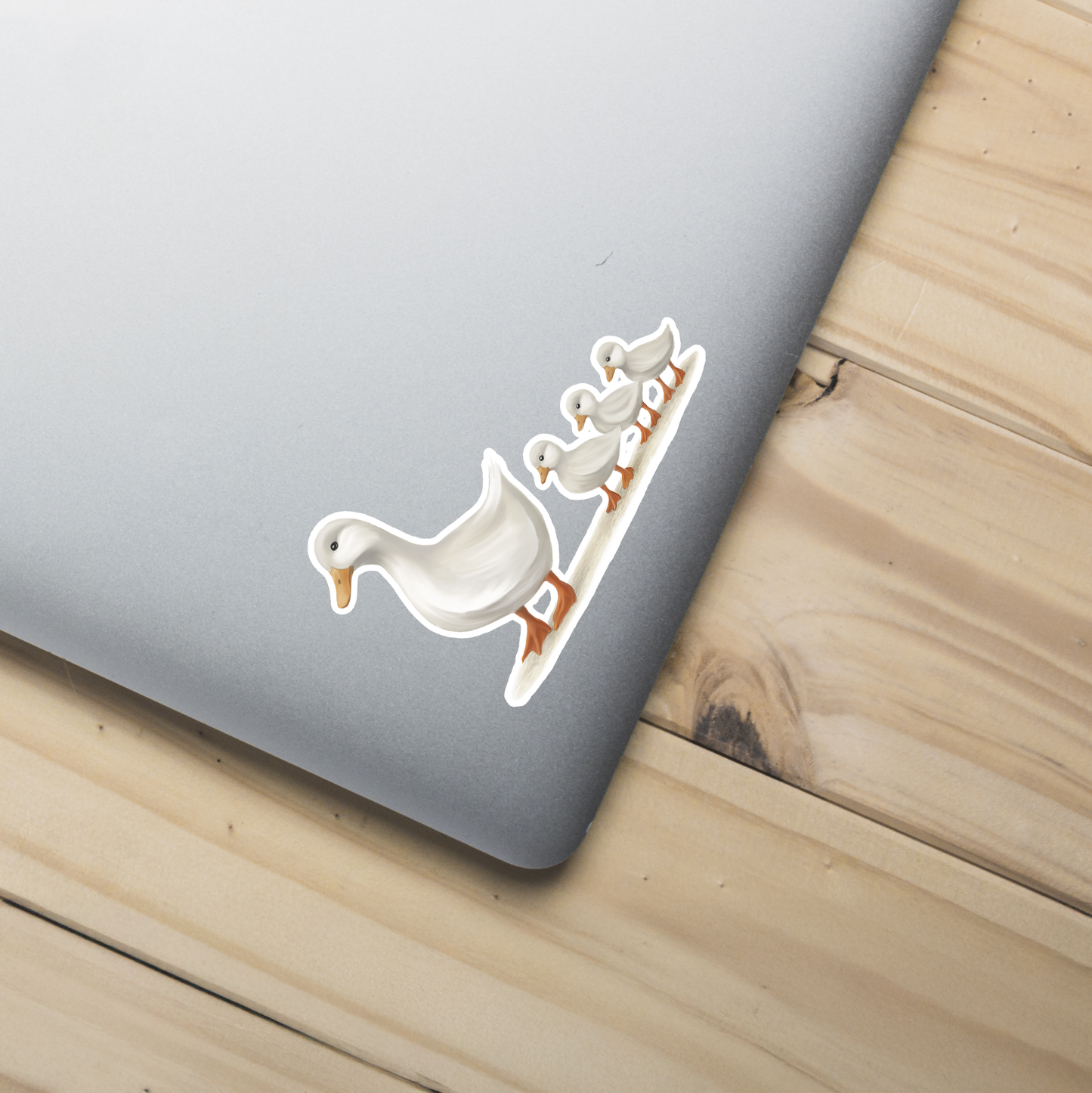 Ducks In A Row Sticker