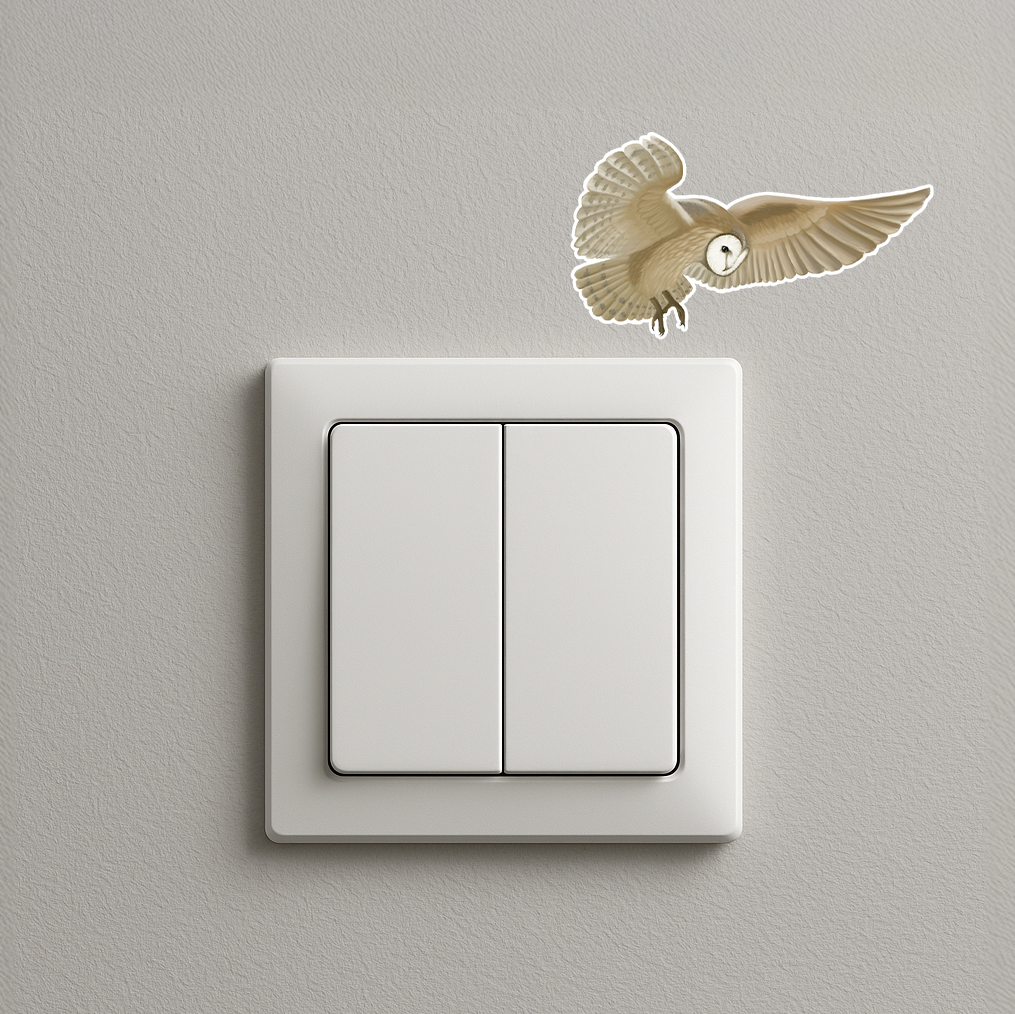 Barn Owl In Flight Sticker