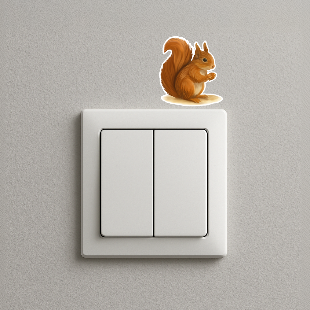Red Squirrel Sticker